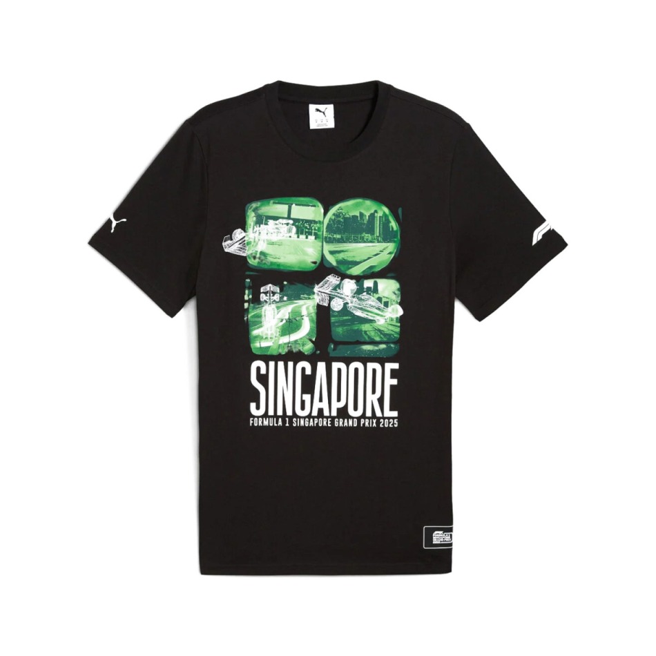 Formule 1 pánské tričko Singapore GP black 2025 - F1 trička, polo trička, košile