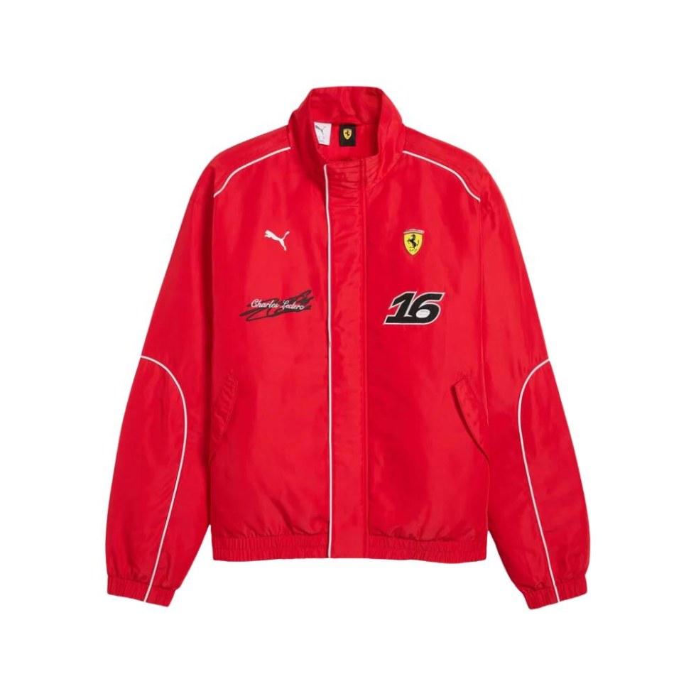 Ferrari F1 2026 závodní bunda Charles Leclerc #16 červená - Ferrari Bundy