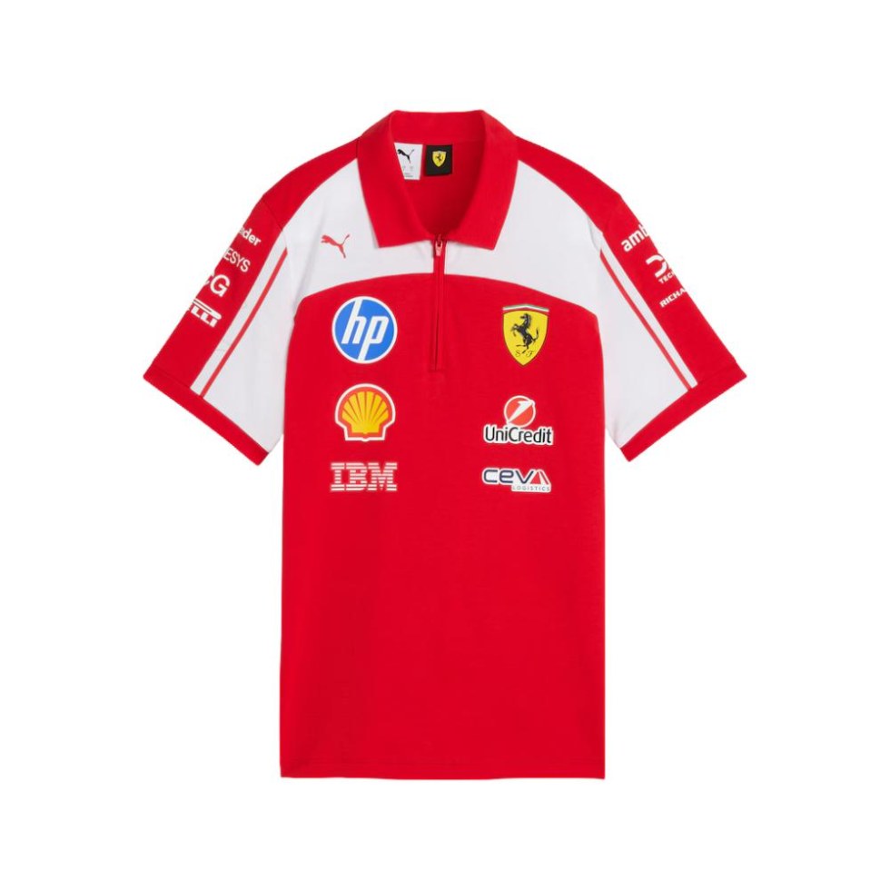 Ferrari F1 2026 dámské týmové polo tričko červené