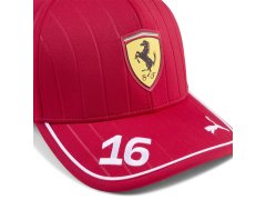 Ferrari F1 2025 kšiltovka Charles Leclerc dětská červená 3
