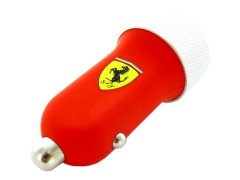 Scuderia Ferrari F1 2025 nabíječka do auta 2 USB Micro červená 2