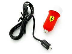 Scuderia Ferrari F1 2025 nabíječka do auta 2 USB Micro červená 5