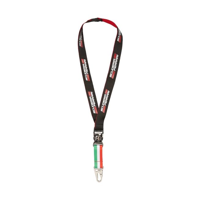 Ferrari Scuderia Ferrari šnůra na klíče černá - Ferrari Doplňky Přívěsky, klíčenky, odznaky