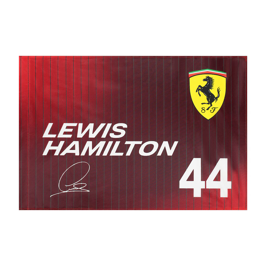 Ferrari F1 2025 vlajka Lewis Hamilton 60x90cm