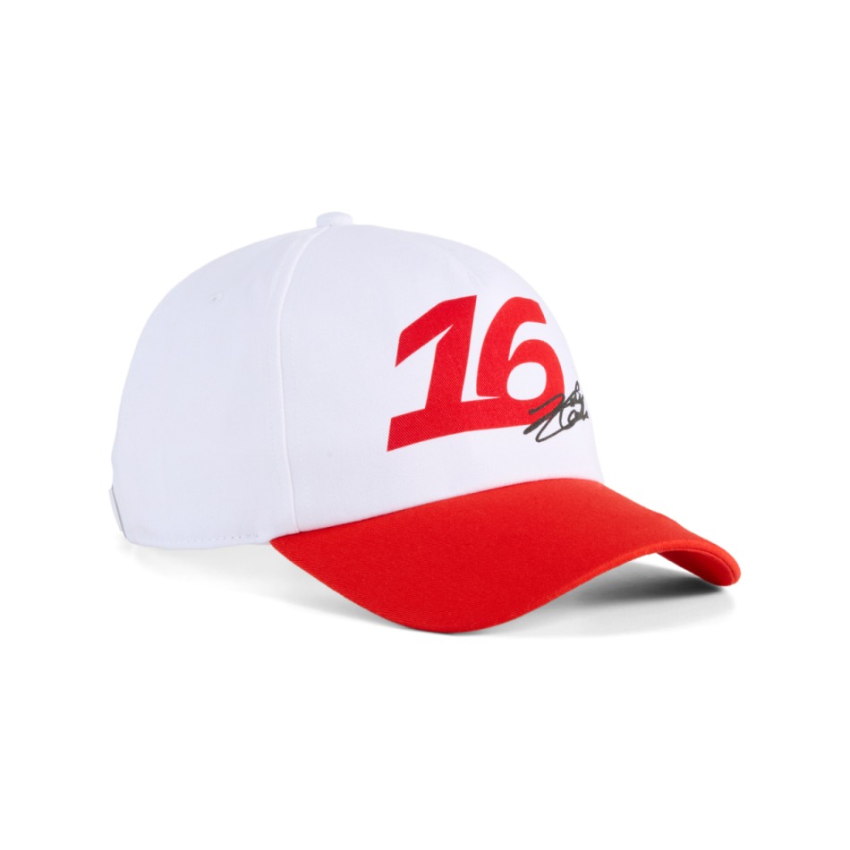 Ferrari čepice baseballová kšiltovka Charles Leclerc #16 white Graphic F1 Team 2026 - Ferrari kšiltovky, čepice, rukavice