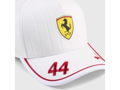 Ferrari F1 2025 týmová kšiltovka Lewis Hamilton #44 - bílá 3