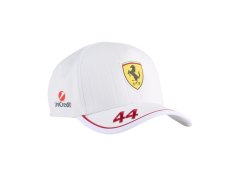 Ferrari F1 2025 Lewis Hamilton kšiltovka bílá