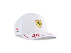 Ferrari F1 2025 Charles Leclerc kšiltovka bílá