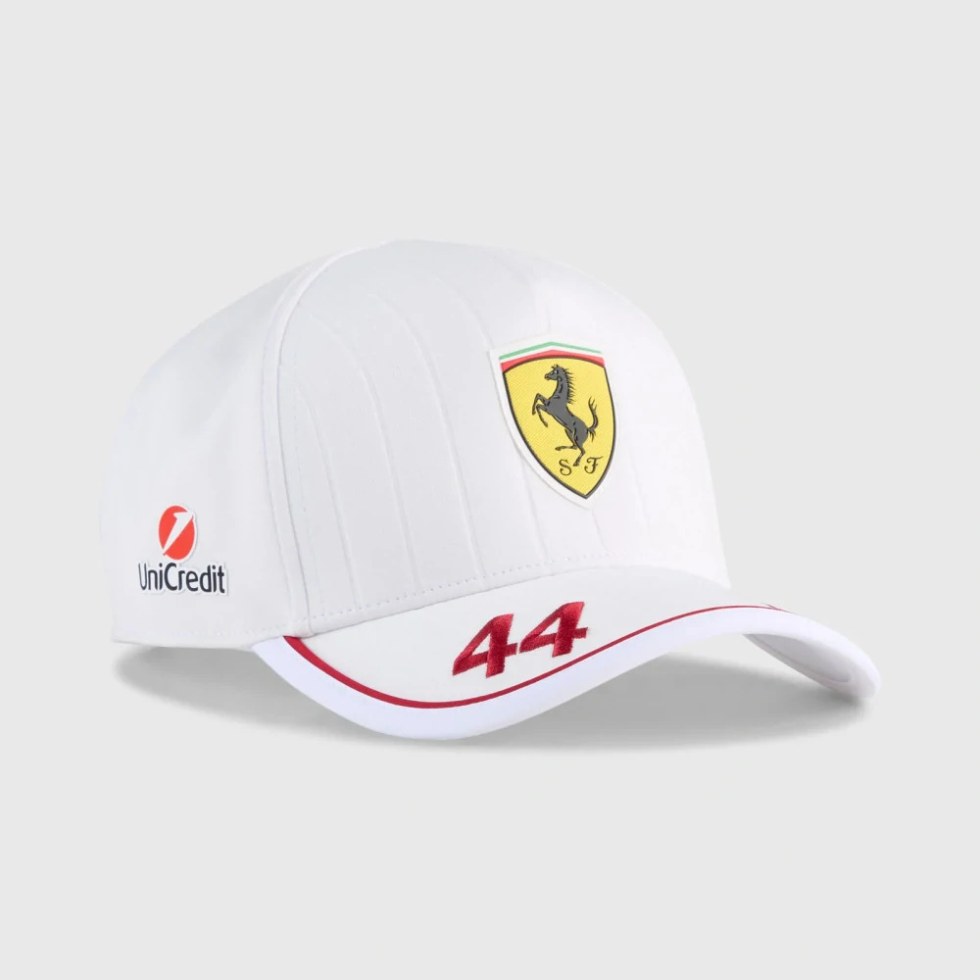 Ferrari F1 2025 Lewis Hamilton kšiltovka bílá - Ferrari Kšiltovky