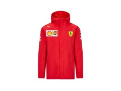 Ferrari pánská bunda s kapucí rain red F1 Team 2020