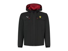 Ferrari pánská bunda s kapucí Rain black F1 Team 2025