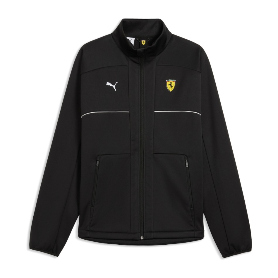 Ferrari pánská bunda softshell black logo F1 Team 2026