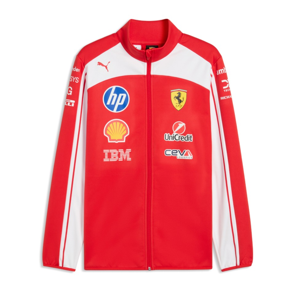Ferrari pánská bunda softshell official Teamline Replica F1 Team 2026 - Ferrari mikiny, bundy