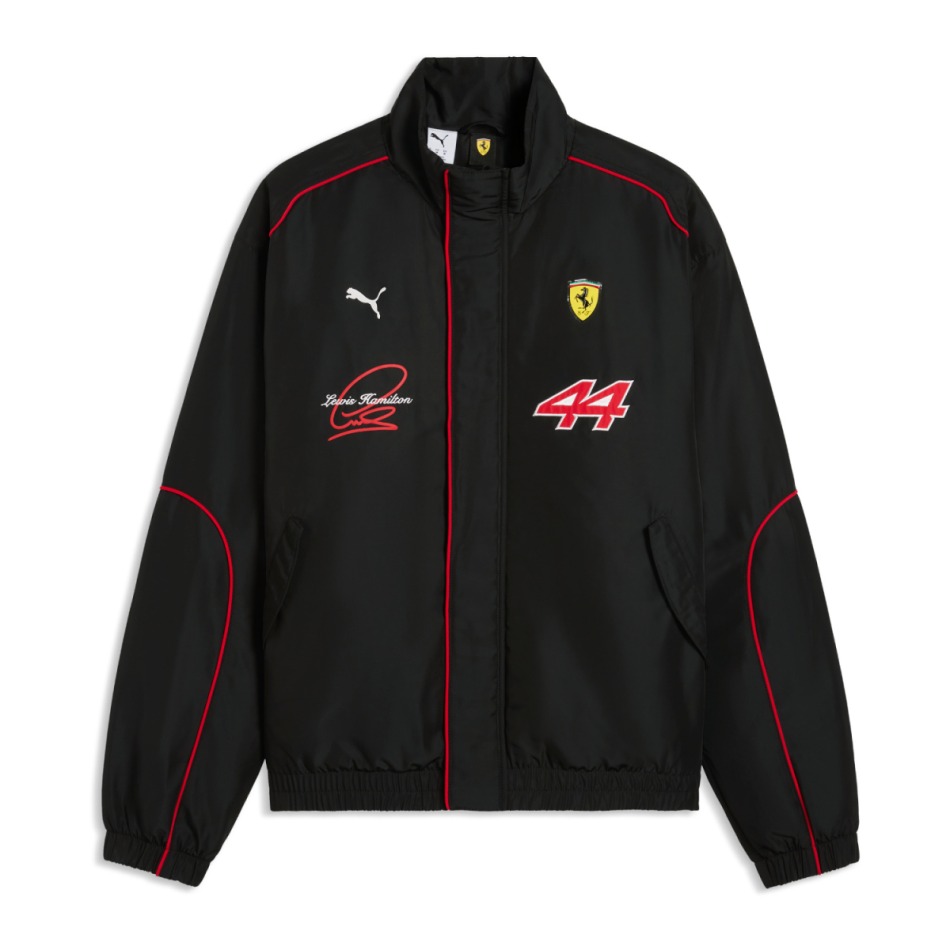 Ferrari pánská bunda Lewis Hamilton #44 Racing black F1 Team 2026 - Ferrari mikiny, bundy