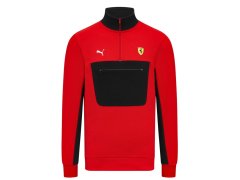 Scuderia Ferrari f1 Quarter unisex mikina na zip červená