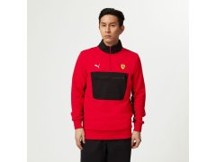 Scuderia Ferrari F1 Quarter unisex mikina na zip červená 3