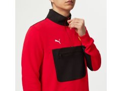 Scuderia Ferrari F1 Quarter unisex mikina na zip červená 8