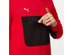 Scuderia Ferrari F1 Quarter unisex mikina na zip červená 10