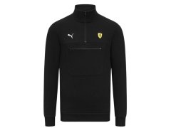 Scuderia Ferrari F1 Quarter unisex mikina na zip černá