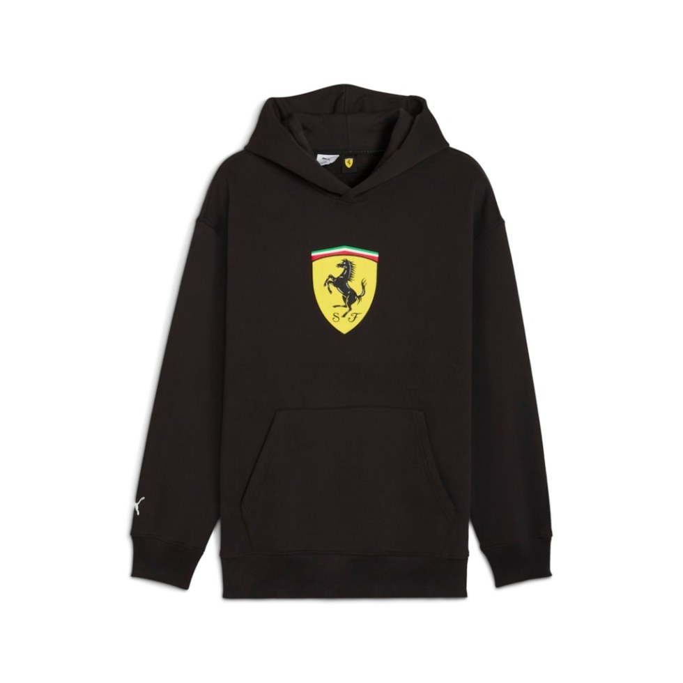 Ferrari pánská mikina Sportswear s kapucí - Puma černá - Ferrari Mikiny