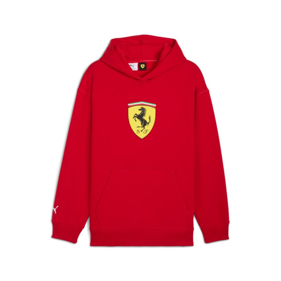 Ferrari pánská mikina Sportswear s kapucí - Puma červená Ferrari pánská mikina Sportswear s kapucí - Puma červená - Ferrari Mikiny