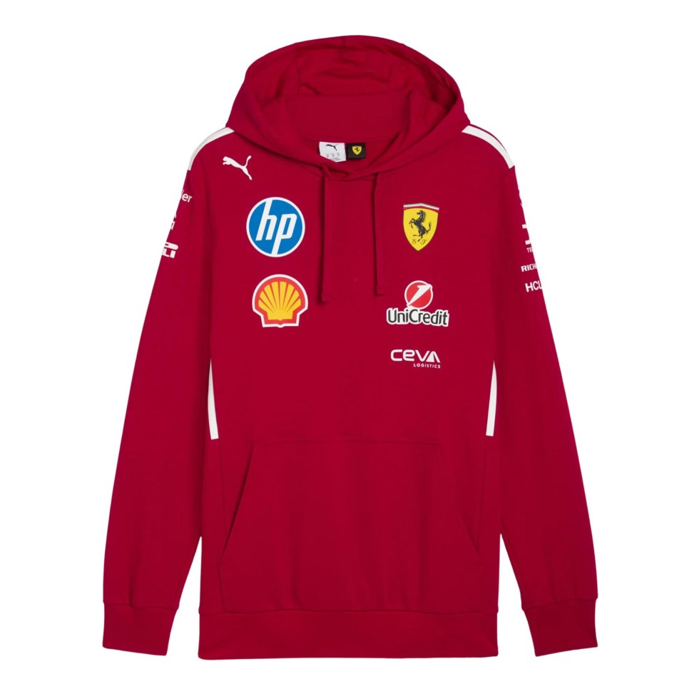 Ferrari F1 2025 dětská týmová mikina červená