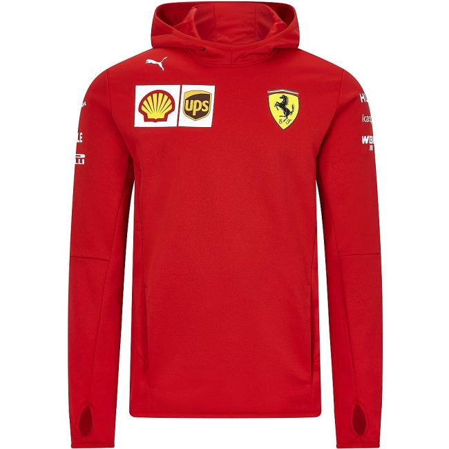 Ferrari týmová Fleece mikina červená - Ferrari Pánské mikiny