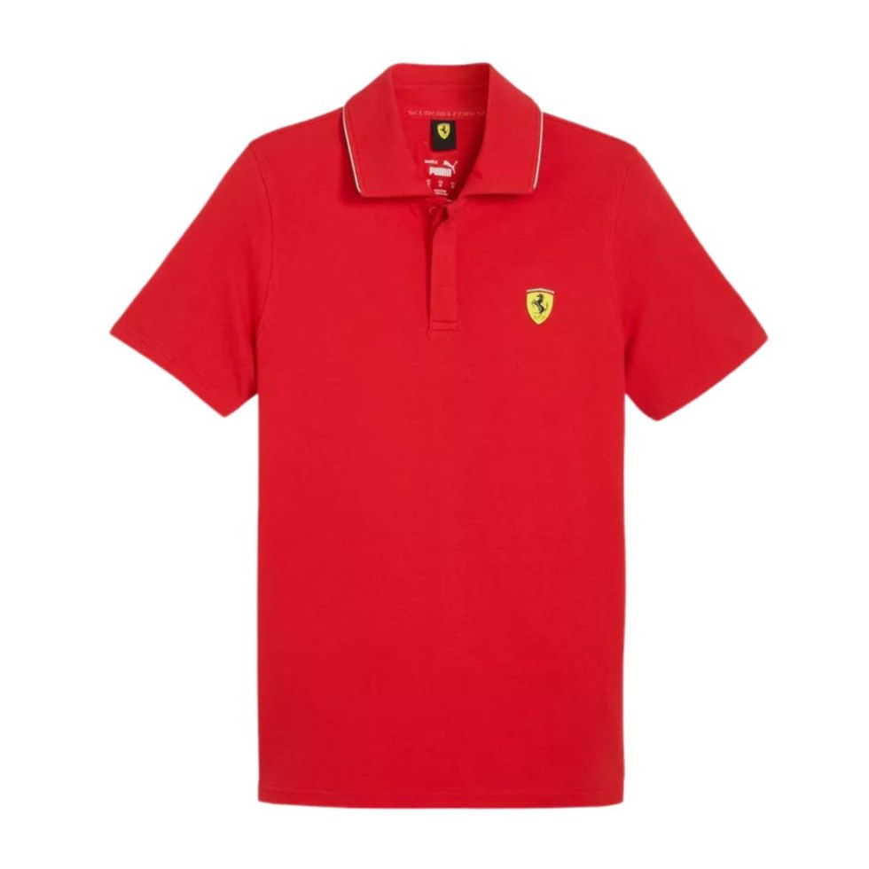 FORMULESHOP Ferrari pánské polo červené - Ferrari Polo Trička