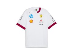 Ferrari pánské tričko Drivers Oversized white F1 Team 2025
