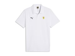 Ferrari pánské polo tričko Logo small white F1 Team 2026