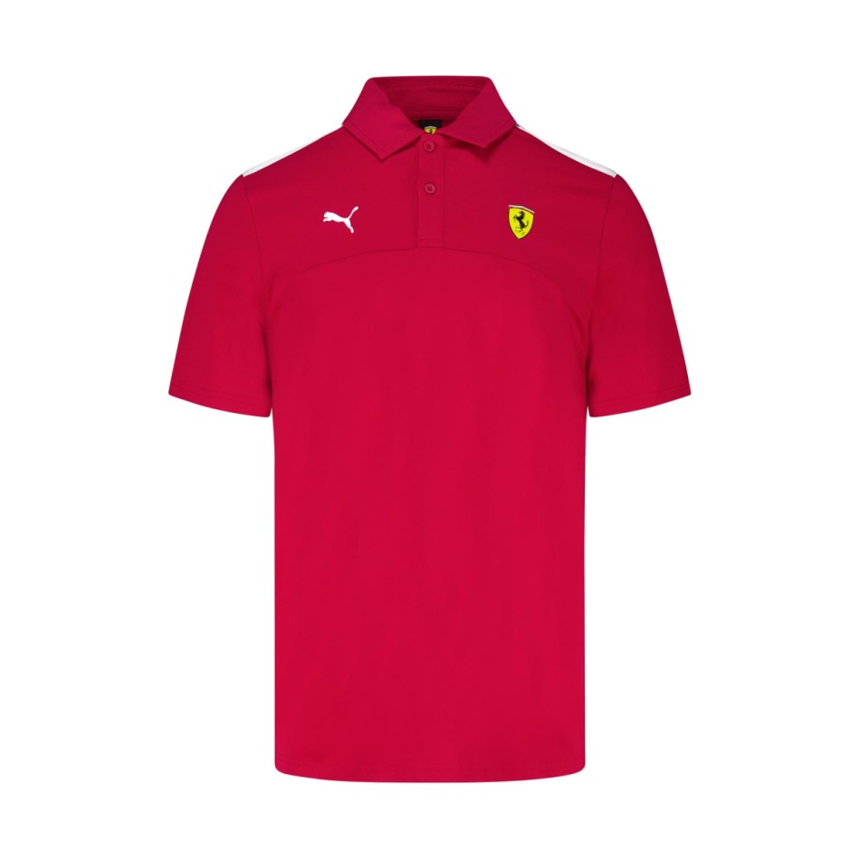 Ferrari pánské polo tričko Logo red F1 Team 2025