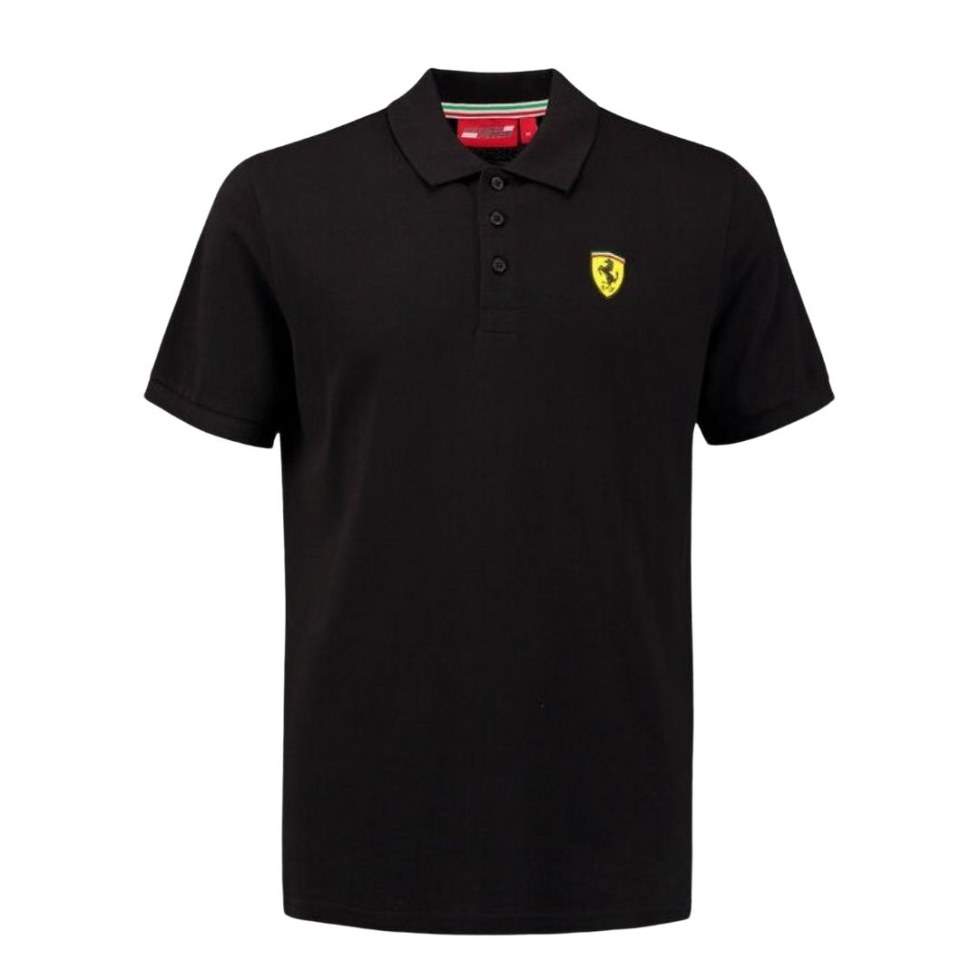 Ferarri pánské triko polo tricolora - Ferrari Trička