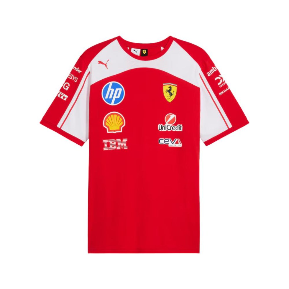 Ferrari F1 2026 pánské týmové tričko červené - Ferrari Trička