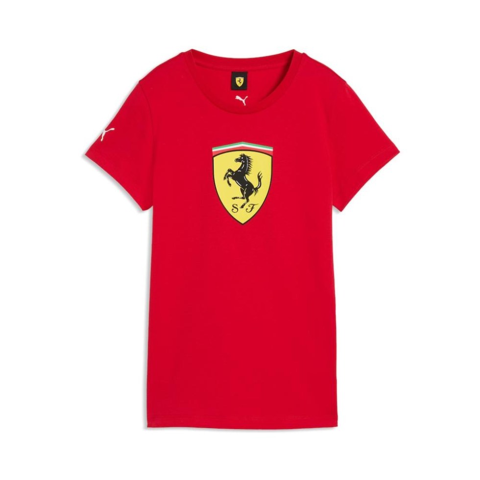 Ferrari F1 2026 dětské tričko s&nbsp;velkým logem - červené - Ferrari Trička