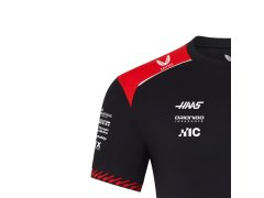 Haas F1 2026 pánské týmové tričko - černé 3
