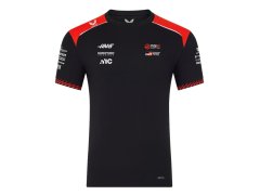 Haas F1 2026 pánské týmové tričko - černé