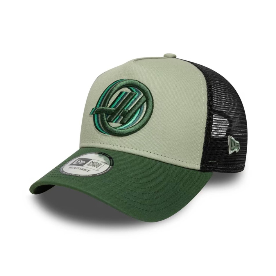 Haas F1 čepice baseballová kšiltovka Seasonal Trucker green F1 Team 2026 - Haas kšiltovky, čepice, rukavice