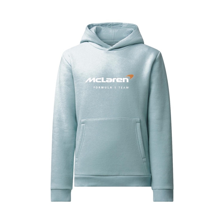 Mclaren Honda dětská mikina s kapucí Essential blue F1 team 2025
