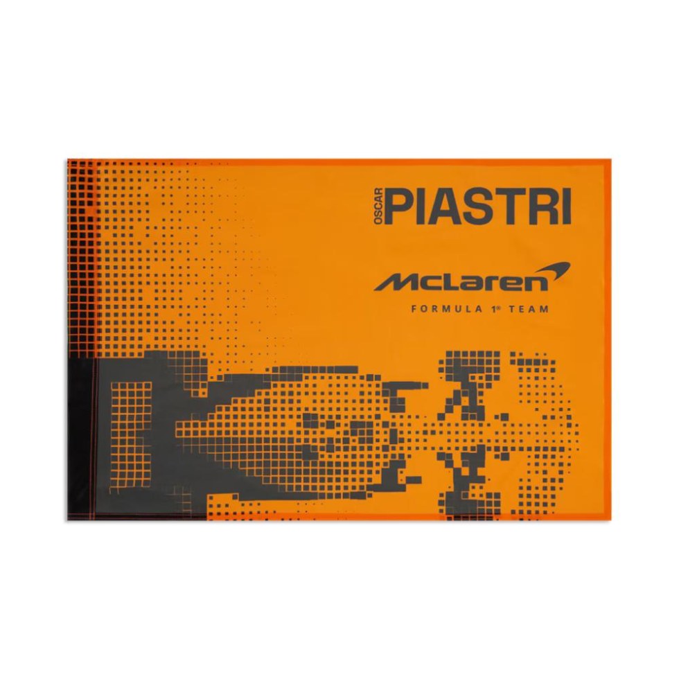 McLaren F1 2026 vlajka Oscar Piastri 90x60cm oranžová - McLaren Doplňky