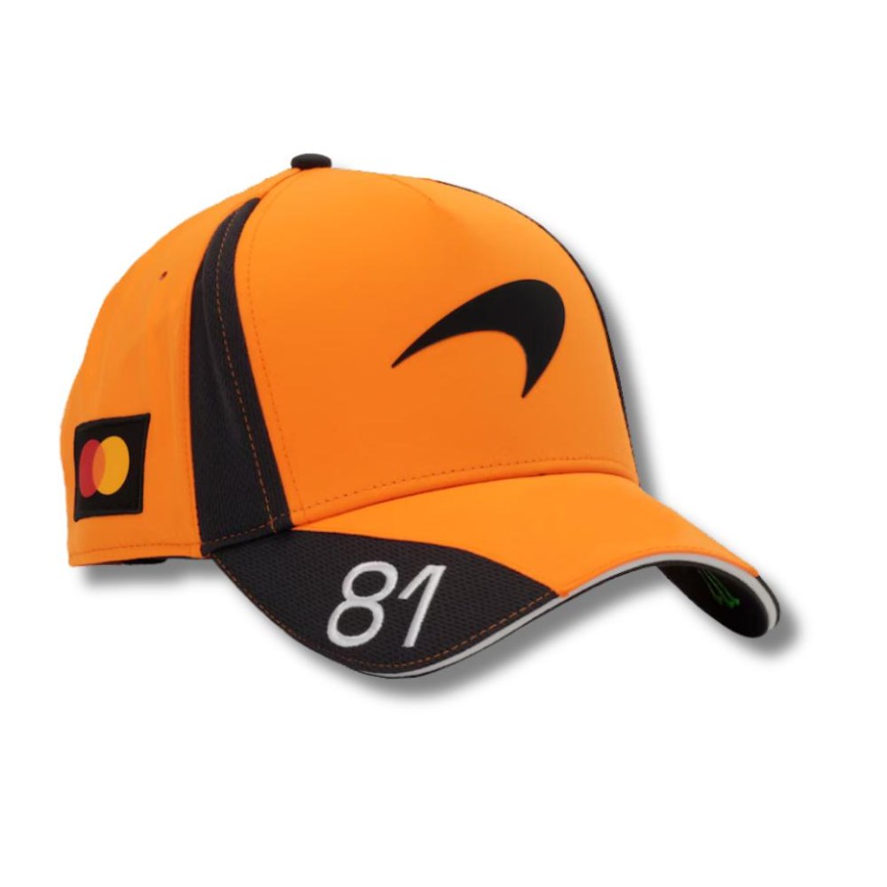 McLaren F1 2026 týmová BB kšiltovka Oscar Piastri #81 - oranžová - McLaren Kšiltovky a&nbsp;čepice