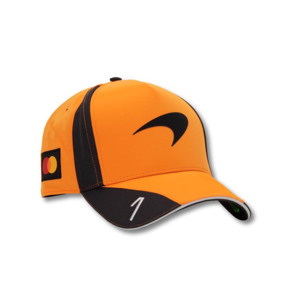 McLaren F1 2026 týmová BB kšiltovka Lando Norris #1 - oranžová - McLaren Kšiltovky a&nbsp;čepice