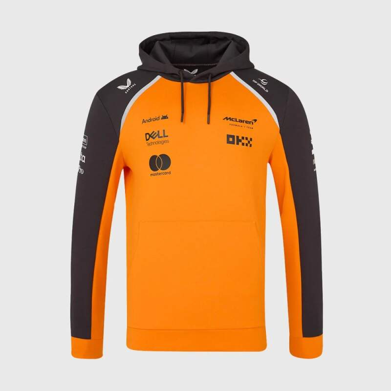 Mclaren Honda pánská mikina s kapucí official Teamline Replica F1 Team 2025