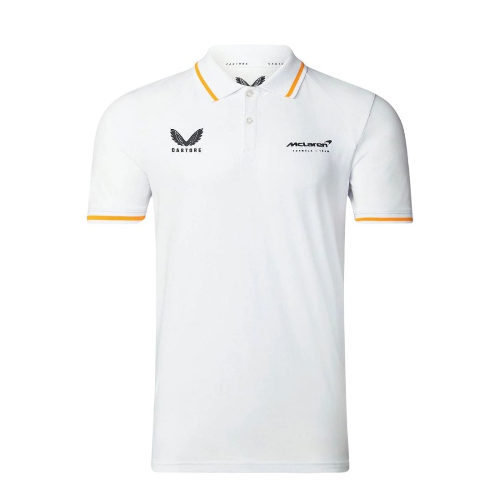 McLaren F1 pánské lifestylové polo tričko bílé - McLaren Polo Trička