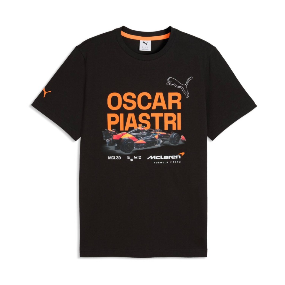 Mclaren Honda pánské tričko Oscar Piastri black F1 Team 2026 - McLaren trička, polo trička, košile