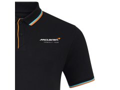McLaren F1 2025 pánské polo tričko Core Essentials černé 4