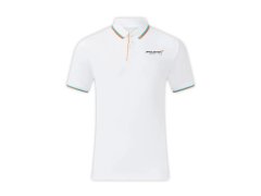 McLaren F1 2025 pánské polo tričko Core Essentials bílé