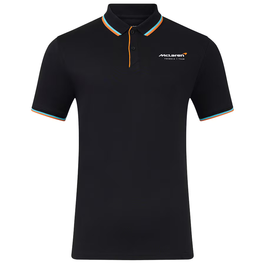 McLaren F1 2025 pánské polo tričko Core Essentials černé