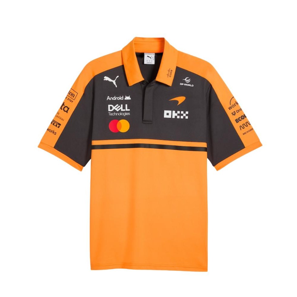 McLaren F1 2026 týmové polotričko - oranžové