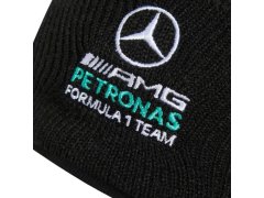 Mercedes AMG Petronas F1 2026 týmová zimní čepice černá 3
