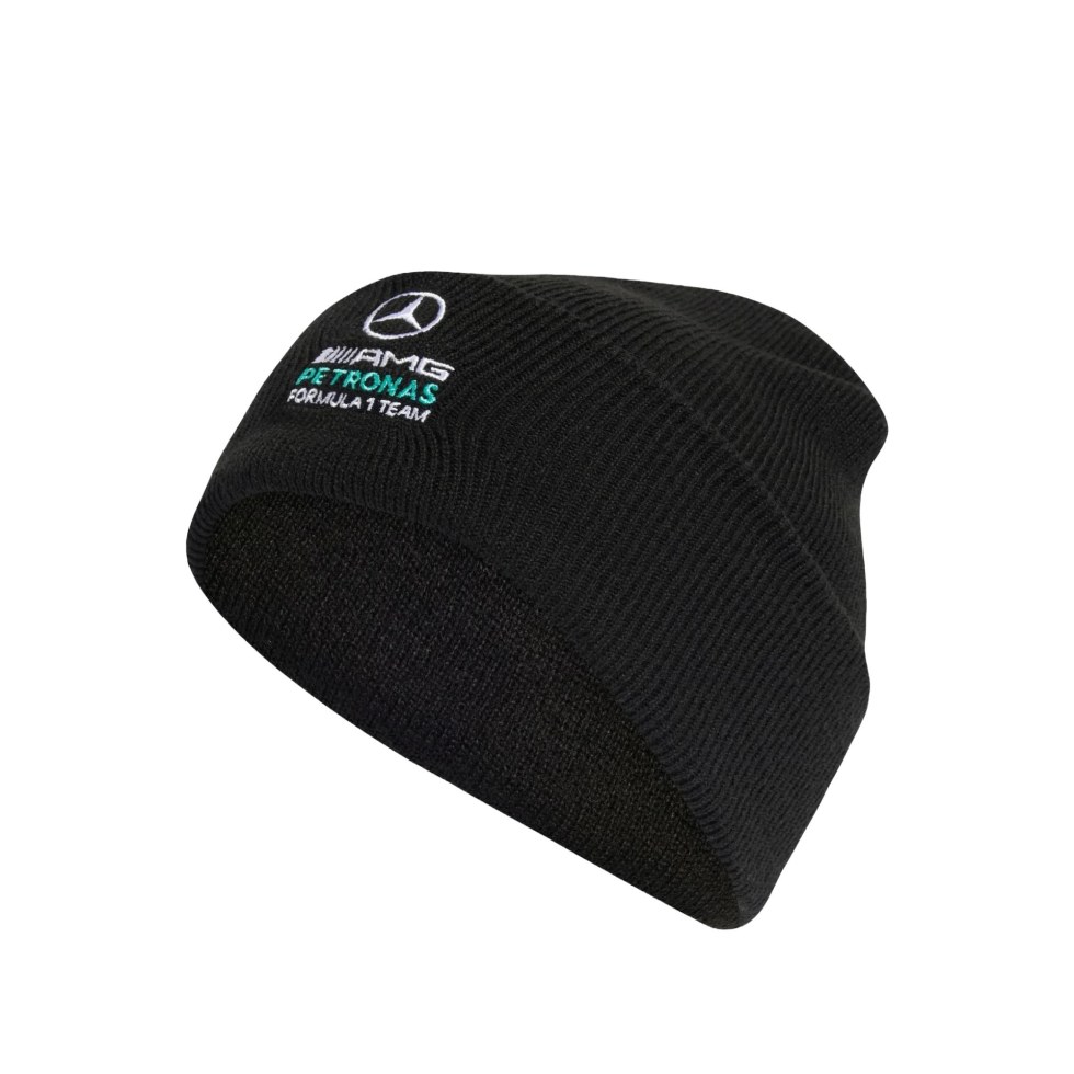 Mercedes AMG Petronas F1 2026 týmová zimní čepice černá - Mercedes Čepice